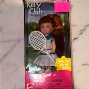 Barbie Kelly Club Doll Lorena Red Hair and White Tennis Outfit